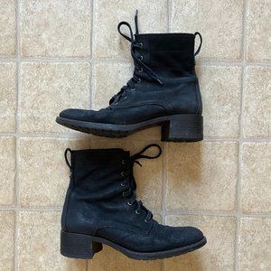 Vera Wang Lavander Heeled Combat Boots size 9.5